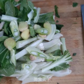 青菜炸肉炖粉条的做法步调：5