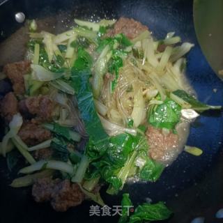 青菜炸肉炖粉条的做法步调：13