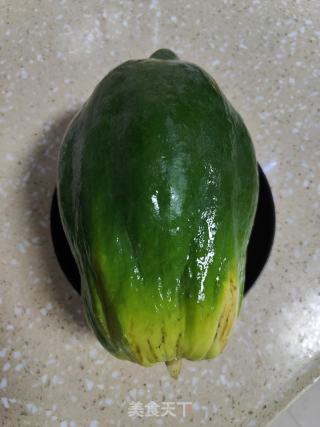 腌酸木瓜的做法步调：1