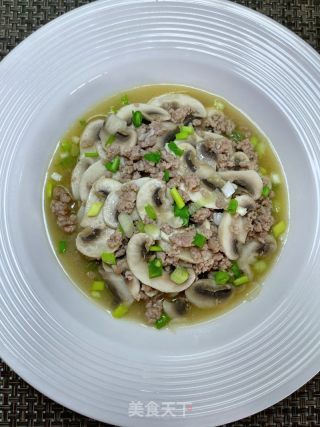心蘑炒肉沫的做法步调：10