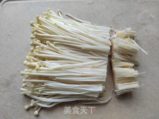 金针菇豆腐蒸牛肉的做法步调：3
