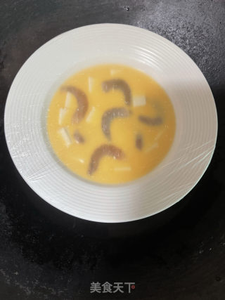 虾仁豆腐蒸蛋的做法步调：8