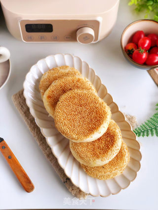 五喷鼻芝麻烧饼（免烤箱）的做法步调：10