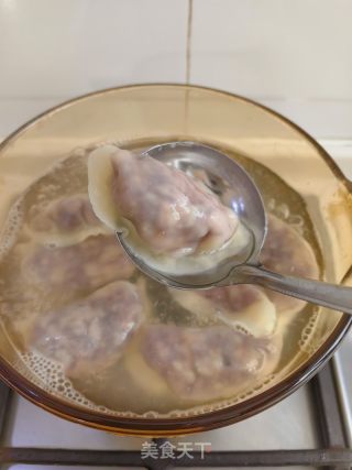 紫苦蓝鸡胸肉火饺的做法步调：10