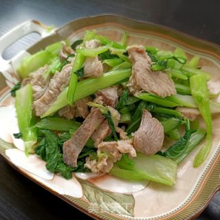菜芯炒羊里脊的做法步调：17