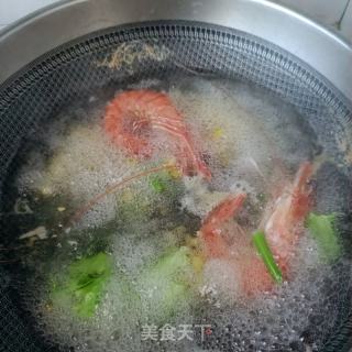玉米西兰花乌虎虾沙推的做法步调：6