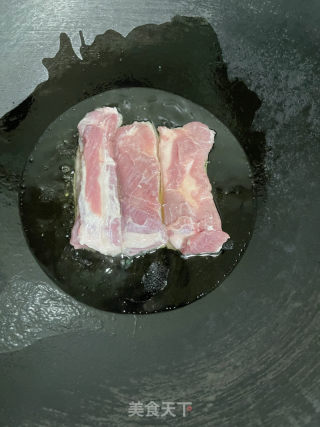 皋比鸡蛋白烧肉的做法步调：3