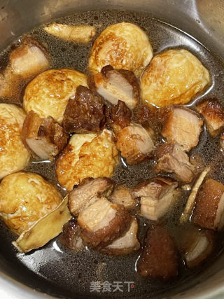 皋比鸡蛋白烧肉的做法步调：15