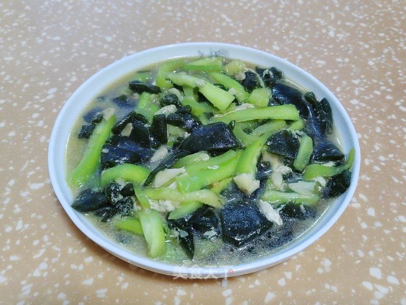 丝瓜烧仙人豆腐的做法