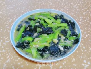 丝瓜烧仙人豆腐的做法步调：5