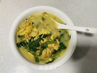空心菜鸡蛋汤的做法步调：14