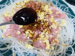 肉沫蒸粉丝的做法步调：8