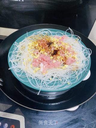 肉沫蒸粉丝的做法步调：10