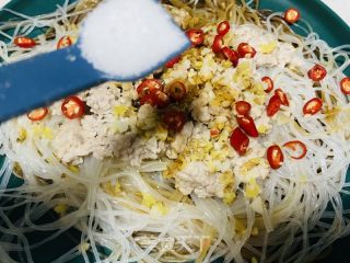 肉沫蒸粉丝的做法步调：13