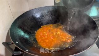 番茄鸡蛋牛肉里的做法步调：14