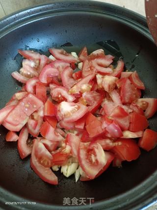 番茄金针菇滑肉的做法步调：10