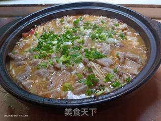 番茄金针菇滑肉的做法步调：14
