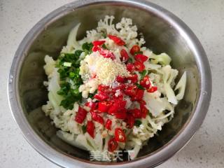 炝拌青梗花菜的做法步调：8