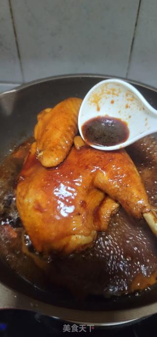 豉油皇焖鸡的做法步调：13