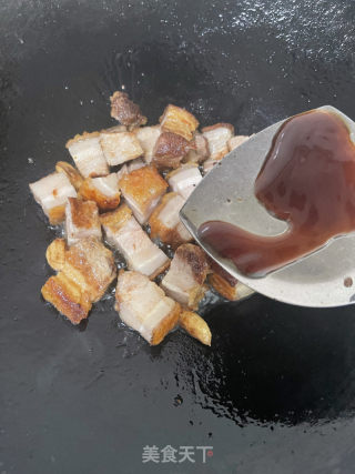 五花肉烧黄豆的做法步调：8