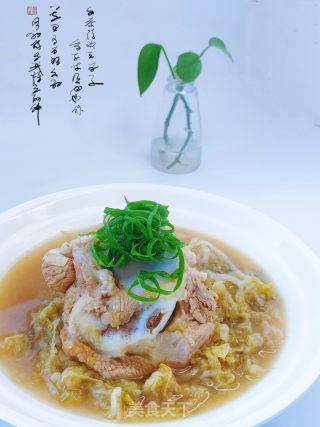 猪骨烩酸菜的做法步调：10