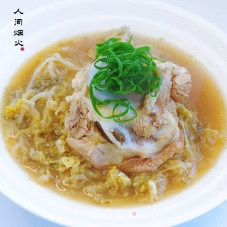猪骨烩酸菜的做法步调：11