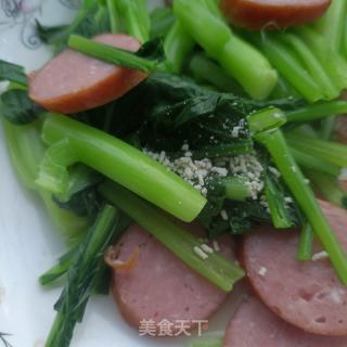 蒜蓉肠拌菜芯的做法步调：9
