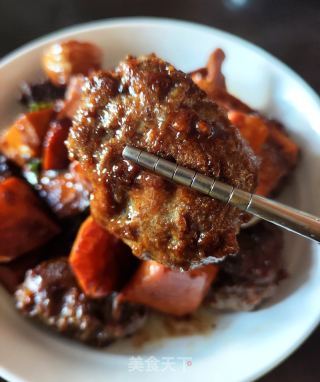 冬笋焖牛肉饼的做法步调：10