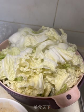 低卡猪肉利剑菜炖粉条的做法步调：4