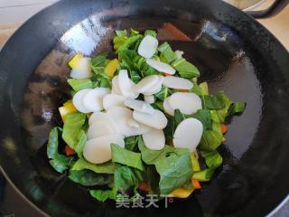 鸡肉北瓜炒年糕的做法步调：6