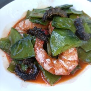 对虾海参炖藊豆的做法步调：13