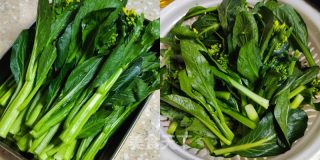 五花肉炒油菜的做法步调：1