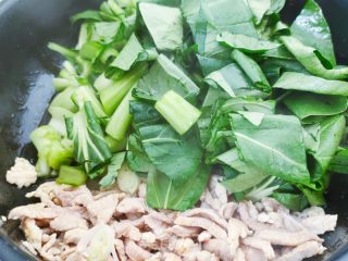 肉炒青菜的做法步调：5