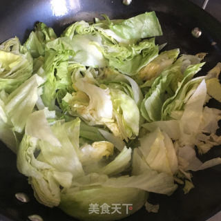 蒜片炒包包菜的做法步调：6