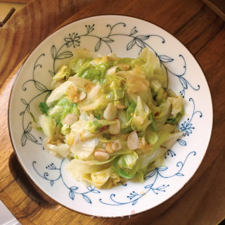 蒜片炒包包菜的做法步调：9