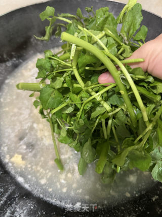 上汤西洋菜的做法步调：9