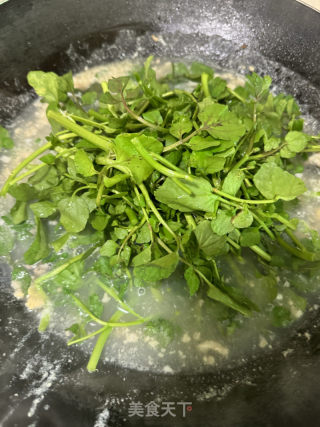 上汤西洋菜的做法步调：10