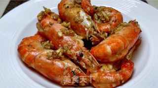 蒜蓉黄油虾的做法步调：12