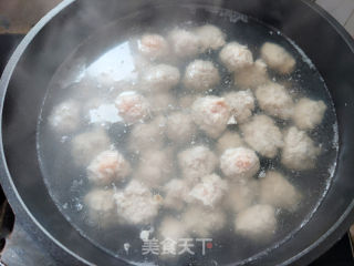 肉丸粉丝汤的做法步调：7