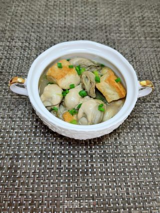 豆腐死蚝煲的做法步调：15
